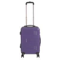 Nicci Deco  20" Hardside Carry-on Luggage - Purple-ABS outer shell