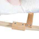 Qaba Baby Swan Design Rocking Horse - White-Colour: Pink and White 