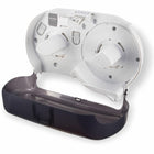 San Jamar Jumbo Bath Tissue Dispenser - Double Roll - 19.29" L X 5.5"W X 11.83"H - Black-User-friendly
