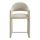 Modway Talia 37" Upholstered Fabric Counter Stool - Linen-Arrives Fully Assembled