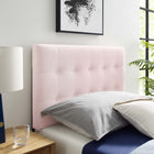 Modway Emily Biscuit Tufted Performance Velvet Twin Headboard - Pink-Durable Stain-Resistant Fabric