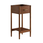 Modway Zaire 18" Bathroom Vanity Cabinet - Walnut-MDF and Rubberwood