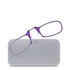 ThinOptics Reader with Universal White Pod - 2.5 - Purple-Product includes the ThinOptics Reading Glasses & a handy keychain case to keep the flexible glasses safe and attached to you wherever you go