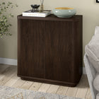 Hudson&Canal Easton 32"W Accent Cabinet - Alder Brown-Features easy assembly