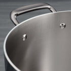 Tramontina Tri-Ply Clad 5 Qt Stainless Steel Covered Dutch Oven-Tempered Glass Lid
