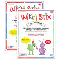 Wikki Stix Fun Activity Book - 2 Pack-Tactile, engaging, hands-on fun and learning