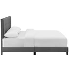 Modway Amira Performance Velvet Full Bed - Grey-Wood Frame / LVL Slats / MDF Headboard