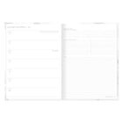 Mead 2027 West Village 12 Month Large Casebound Weekly/Monthly Planner - 10 1/8" H x 8" W - Bilingual-Durable hard cover with bungee closure