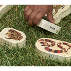 TickiT Wooden Reptile & Amphibian Blocks - Set of 15-Grade VPK