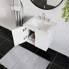 Modway Vitality 24" Bathroom Vanity - White-Wall-Mount Design
