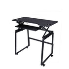 Rocelco 46" Deluxe Adjustable Height Desk Riser and Floor Stand Bundle - Black-STANDING DESK BUNDLE: Includes the 46" Standing Desk Converter (DADR-46) and Deluxe Mobile Floor Stand (DADR-FSM) to convert desk riser into a full rolling sit to stand desk