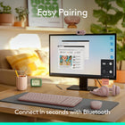 Logitech MK250 Compact Wireless Mouse & Keyboard - Rose-Durable and reliable: Built for quality, MK250 Bluetooth keyboard offers long-lasting keys, a spill-resistant design, and a 12-month keyboard battery life
