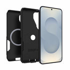OtterBox Commuter Cell Phone Case with Magnets in Bulk Packaging for Galaxy S26+ - Black-Raised edges protect camera and screen