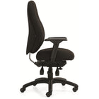 Staples ObusForme Professional Medium Back Multi-Tilter Office Chair - Fusion Carbon Fabric - Black-Tension adjustment allows you to rock comfortably, without heavy pushing, reducing muscle fatigue