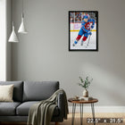Nathan Mackinnon Colorado Avalanche - Framed Canvas - 22" x 31"-Ready to hang - arrives fully assembled
