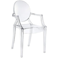 Nicer Furniture Louis XVI Ghost Chair - Crystal - 5 Pack-Famous Louis XVI style, Comfortable Chair.