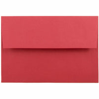 JAM Paper A8 Coloured Invitation Envelopes - 5.5 x 8.125 - Red Recycled - 50 Pack-These envelopes are perfect to use for sending invitations, greeting cards, RSVP's, thank you cards, gifts for birthdays, graduations, holidays and more