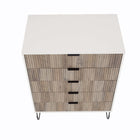 Manhattan Comfort DUMBO Modern Dresser Set and 5-Drawer Tall Dresser Set - White/Grey-10