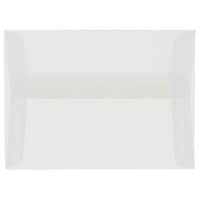JAM Paper 4Bar A1 Translucent Vellum Invitation Envelopes - 3.625" x 5.125" - Clear - 25 Pack (900797921)-Clear