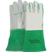 Weld-Mate Welding Gloves, Split Cowhide, Size Medium - 12 Pack-Inner Lining Unlined