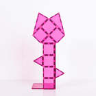 Connetix Charity Pack - Pink - 20 Pieces-Expanding the rainbow range - introduce a NEW BrightTeal to expand the Connetix Rainbow colour range