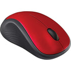 Logitech M310 Wireless Mouse - Glossy Red-The full-size, contoured design with soft rubber grips feels good in either hand - even after long hours of use