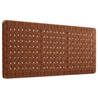 Modway Sparta Weave Wall-Mount Vegan Leather Queen Headboard - Walnut Brown-Queen Size Headboard Only