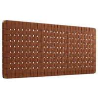 Modway Sparta Weave Wall-Mount Vegan Leather Queen Headboard - Walnut Brown-Queen Size Headboard Only