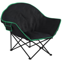 Outsunny Foldable Camping Chair with Carry Bag-Can be folded for easy carrying   