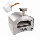 Kucht Napoli Outdoor Portable Propane Pizza Oven - Stainless Steel-Natural gas convertible
