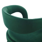 Modway Pinnacle Performance Velvet Counter Stool - Green Black - Set of 2-9