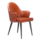 Zuo Silloth Dining Chair - Brown-Assembly required
