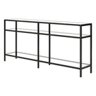 Hudson&Canal Sivil 64"W Console Table - Blackened Bronze-Table has a weight capacity of 50 lbs