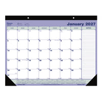 Blueline 2027 Monthly Desk Pad Calendar - 21-1/4" x 16"-12 Months, January to December