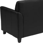 Flash Furniture HERCULES Diplomat Series Black Leather Loveseat-CA117 Fire Retardant Foam