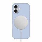 Blu Element Silicone Compatible with MagSafe Case for iPhone 17 - Pastel Blue-Raised Edges to protect the camera and screen
