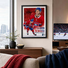 Frameworth Ivan Demidov Canadiens Portrait Collage - Framed Print - 16" W x 20" L-Premium photo paper portrait collage professionally finished in a black frame with clear protective front