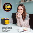 Handy Heater Instant Heat Ceramic Portable 1200W Electric Space Heater-Ultra-quick instant heat fan performance: Handy Heater's high-performance ceramic fan heater blasts warm air rapidly throughout any indoor room, reaching your desired temperature faster than traditional electric space heaters.