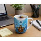 Oscardo Medicine Turtle by James Jacko Porcelain Mug - 485ml-Stackable Mug Feature - Optimized for easy storage and space saving organization