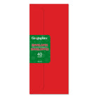 Geographics #10 Envelopes - Red - 40 Pack-Compatible with both Inkjet and Laser printers