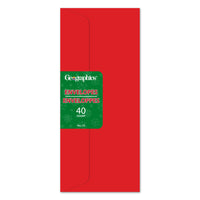 Geographics #10 Envelopes - Red - 40 Pack-Compatible with both Inkjet and Laser printers