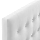 Modway Emily Biscuit Tufted Performance Velvet King Headboard - White-Dense Foam Padding
