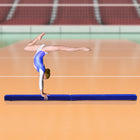 Soozier 7 ft Folding Balance Beam - Gymnastics Beam with Suede Surface - Blue-Solid wood core ensure great stability while in use 