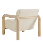 Modway Sereno Boucle Accent Chair - Cream Oak-Arrives Fully Assembled