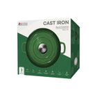 Maxwell & Williams Cast Iron Covered Casserole - 4L - Green-Stove to Oven convenience, safe up to 200 degrees celsius
