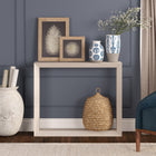 Hudson&Canal Osmond 36"W Console Table - Alder White-Clean with a soft, dry cloth and no harsh chemicals or abrasive cleaning materials