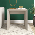 Hudson&Canal Oswin 22"W Rectangular Side Table - Alder White-Clean with a soft, dry cloth and no harsh chemicals or abrasive cleaning materials