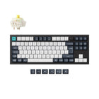 Keychron Q3 Max Knob Version Swappable RGB Backlight - Banana Switch - Black-Full aluminum body for durability, stability, and a premium typing feel