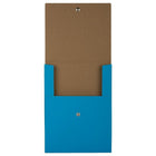JAM Paper Vertical Snap Closure Portfolio - 12 1/8 x 9 x 1/2 - Blue Kraft-Quantity: Sold Individually