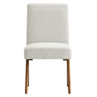 Modway Lyra Boucle Fabric Dining Room Side Chair - Ivory - 2 Pack-9